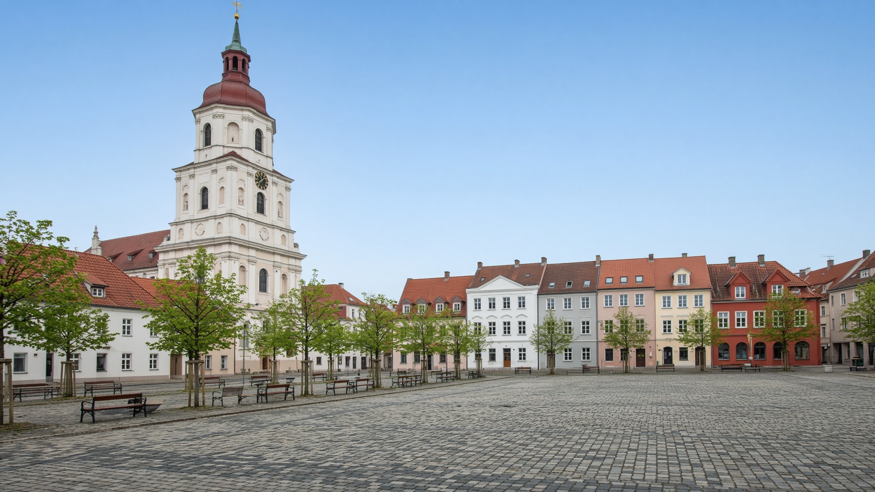 Stadtzentrum vor der Tür